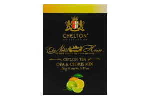 Чай черный цейлонский OPA&Citrus mix Благородный дом Chelton в/с к/у 100г