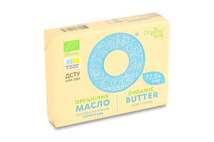 Масло сладкосливочное 72.5% органическое Крестьянское Organic Milk м/у 180г