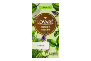 Чай травяной из листьев мелиссы Мелодия вечера Lovare к/у 24х1.3г