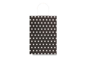 Пакет паперовий Горошини крафт 16*22*8см Мета Друк