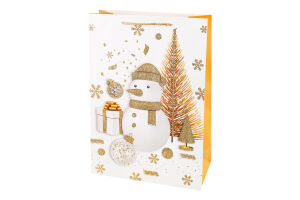 Пакет подарунковий новорічний 31*44*12см KYYW189
