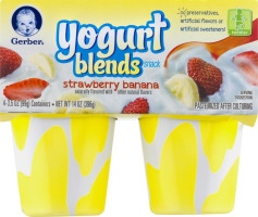 Gerber Yogurt Blends Snack Strawberry Banana / Toddler - 4 PK