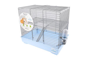 Клітка д/гризунів Міккі блакитна хром з драбинкою 37*25*30см Природа