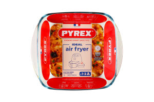 Форма скляна квадратна 1л 20x17х6см №211В100/7940 Air fryer Pyrex 1шт