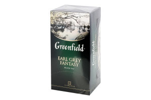 Чай чорний Earl Grey Fantasy Greenfield к/у 25х2г