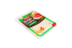 Сыр плавленый 45% ломтики С зеленью Burger Cheese Комо лоток 135г