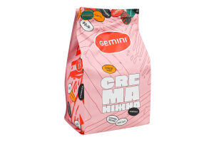 Кава натуральна смажена в зернах Ніжна Crema Gemini м/у 500г