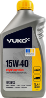 Олива моторна універсальна всесезонна 15W-40 Dynamic Vuko 1л