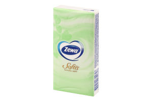 Хустинки носові Софтіс Нейчерал софт 9шт Зева