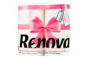 Папір туалетний Renova Design 3-шаровий