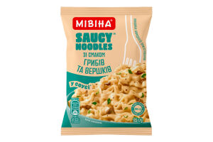 Локшина швидкого приготування зі смаком грибів та вершків Saucy noodles Мівіна м/у 95г