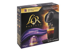 Кава натуральна смажена мелена в капсулах Extra Long XXL Barista L’OR к/у 104г