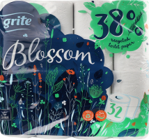 Папір туалетний Блосом 3шари 135відривів 32шт Гріт      