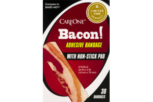 CareOne Bandages Bacon! - 30 CT