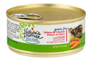 Nature's Promise Grain Free Cat Food Salmon & Chicken Dinner In Gravy