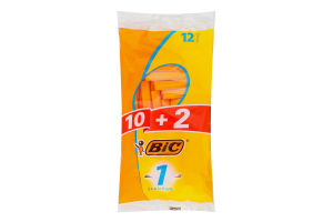Бритва с одним лезвием Sensitive BiC 10+2шт