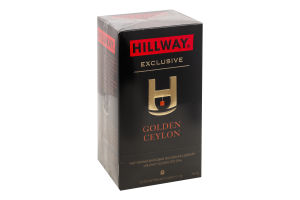 Чай черный байховый мелкий Golden Ceylon Exclusive Hillway в/с к/у 25х2г
