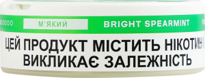 Подушечки никотиносодержащие бестабачные Velo Мягкий Bright spearmint 15х0.42г