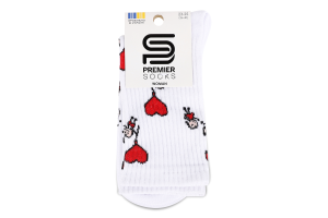 Шкарпетки жін Premier socks ОднеСерцеНаДвох р23-25