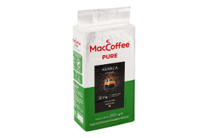 Кава натуральна смажена мелена Arabica Crema Pure MacCoffee в/у 250г