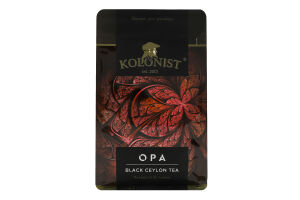 Чай чорний цейлонський Opa Kolonist в/с м/у 100г