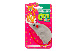 Іграшка д/котів Caty funny Миша текстиль 9см Tatrapet