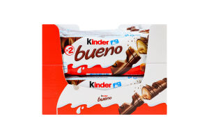 Вафли покрытые молочным шоколадом с молочно-ореховой начинкой Bueno Kinder м/у 2х21.5г