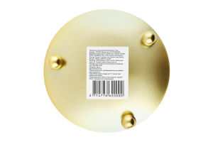 Підсвічник-таця декоративний метал 12см