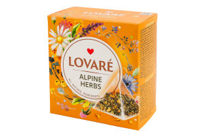 Суміш чаю трав'яного плодово-ягідного та квіткового Альпійський луг Lovare к/у 15х2г
