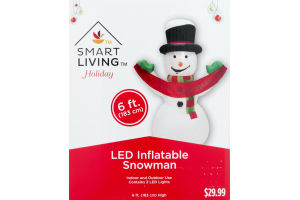 Smart Living Holiday LED Inflatable Snowman
