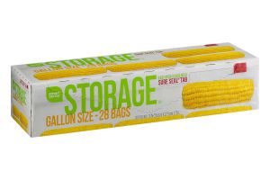 Smart Sense Storage Bags Gallon Size - 28 CT