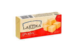 Продукт сырный 35% молокосодержащий плавленый Дружба Laktika м/у 64г