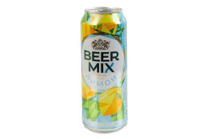 Пиво специальное 0.5л 2.5% пастеризованное Лимон BeerMix ж/б