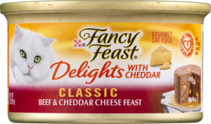 Fancy Feast Delights With Cheddar Cat Food Classic Beef & Cheddar Cheese