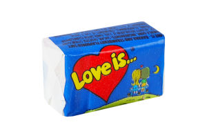 Гумка жувальна зі смаком банану та полуниці Love is... м/у 4.2г