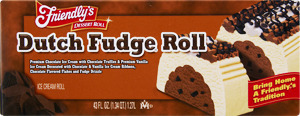 Friendly's Dutch Fudge Roll Ice Cream Dessert Roll
