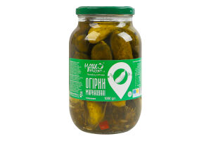 Огурцы маринованные стерилизованые Наш продукт і К с/б 1кг