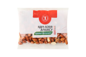 Ядра бобов арахиса нелущенные сушеные ТМ "1" м/у 100г