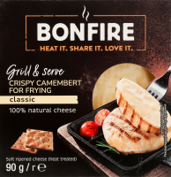 Сыр 55% мягкий сычужный хрустящий для жарки Камамбер Bonfire к/у 90г