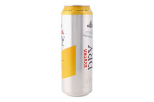 Пиво 568мл 5% светлое фильтрованное пастеризованное Ekstra dry Svyturys ж/б