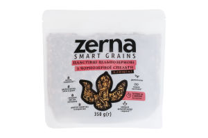 Хлопья из чернозерной спельты цельнозерновые плющенные Zerna д/п 350г