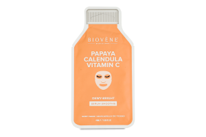 Маска для обличчя тканинна з папаєю та вітаміном С Biovene 20мл