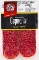 Колбаса нарезка Сервелат Алан с/к в/с в/у 0.08кг