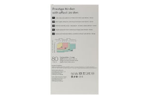 Колготки женские теплые без меха с подкладкой-имитацией капрона Siela Collant collection 80/20den L nero