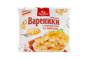 Вареники замороженные с картофелем и луком Ласунка м/у 600г