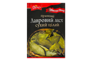Лист лавровий сухий цілий Деко м/у 50г