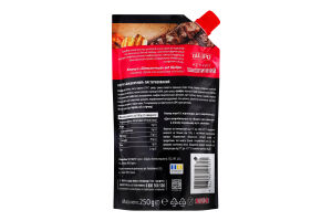 Кетчуп с белым перцем и кориандром пастеризованный Шашличный Щедро д/п 250г