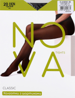 Колготки жіночі Nova Classic 20 чорний р.4