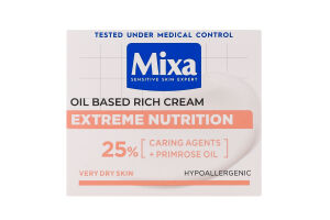 Крем для лица питательный для очень сухой кожи Mixa 50мл
