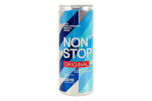 Напій енергетичний безалкогольний сильногазований Original Non Stop з/б 250мл